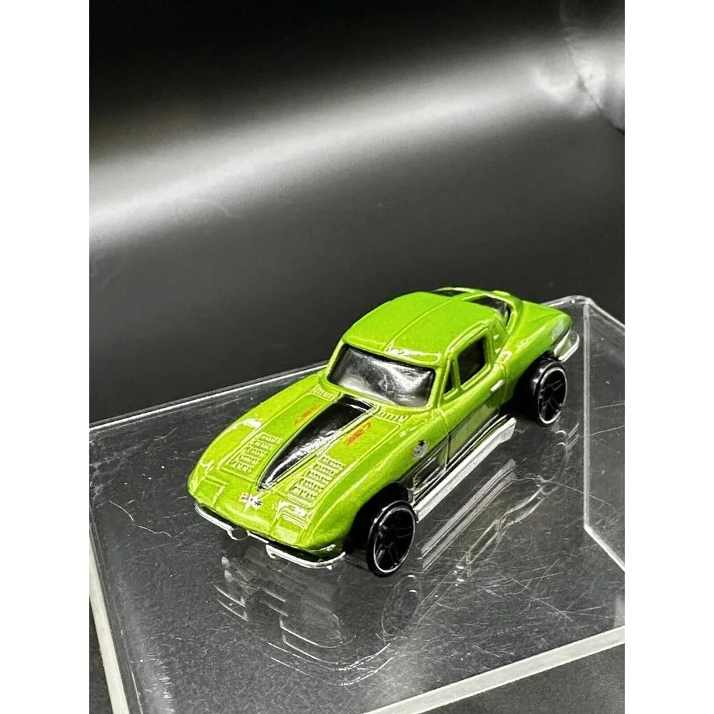 1979 Mattel Hot Wheels 63 Corvette Stingray Metallic Green Black No Side Windows
